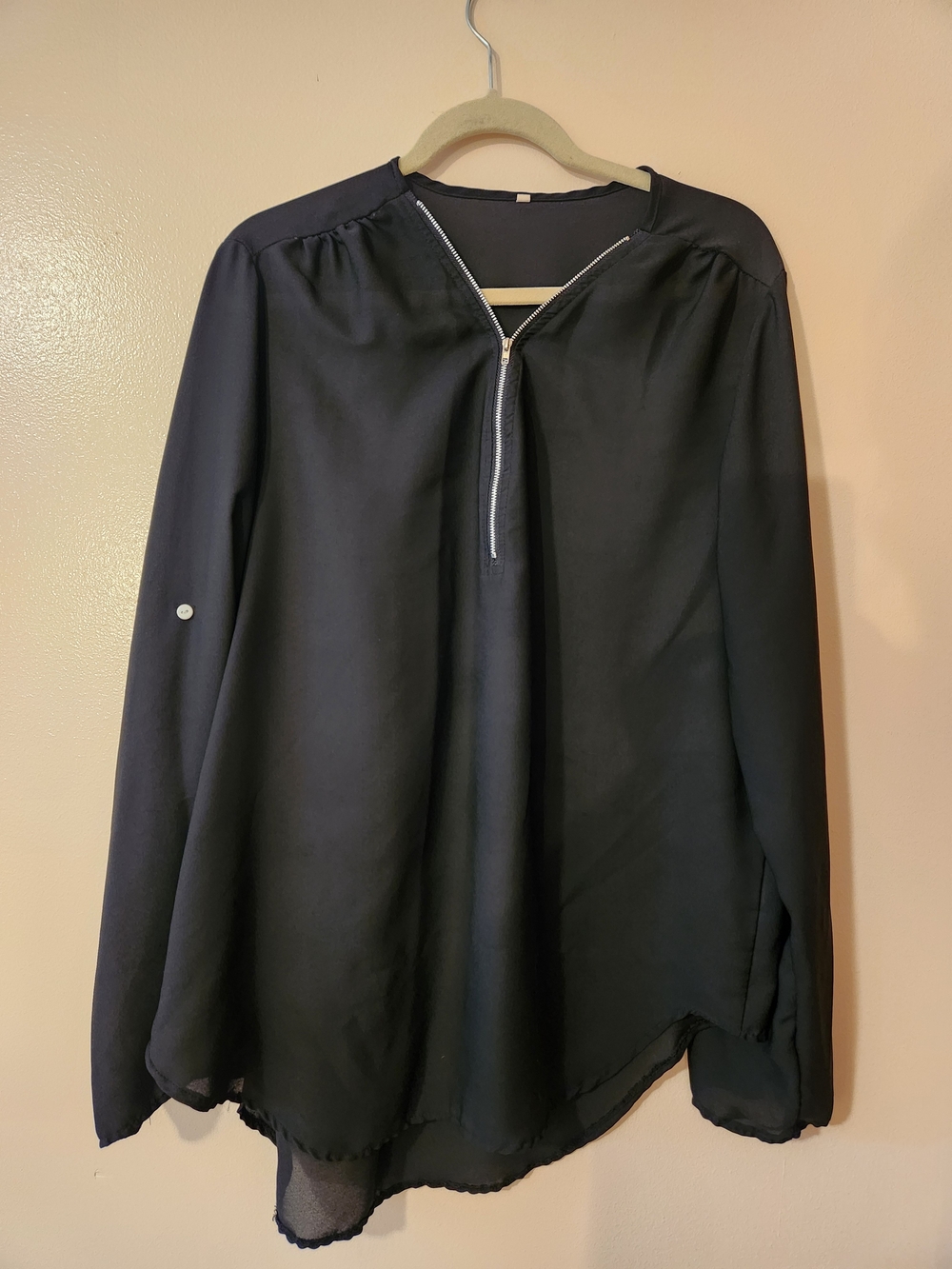 Lot Of 2 Semi Sheer BLOUSES size L/xl